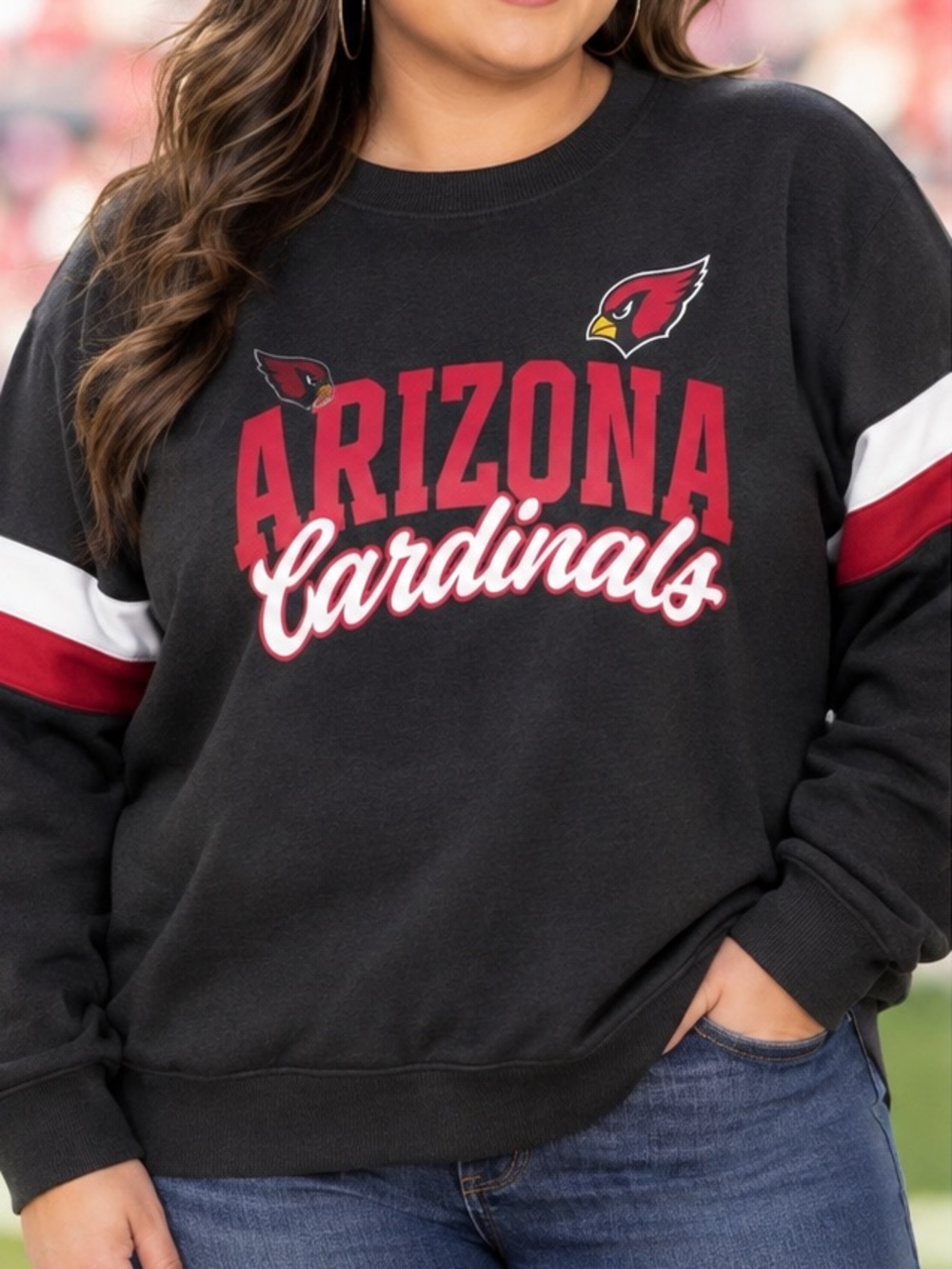 🆕 Fanatics Arizona Cardinals Women’s 4X Crewneck Sweatshirt NWT